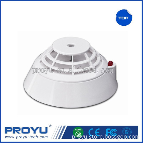Intelligent 24V fixed temperature heat detector for Addressable fire alarm system PY-CFT-920